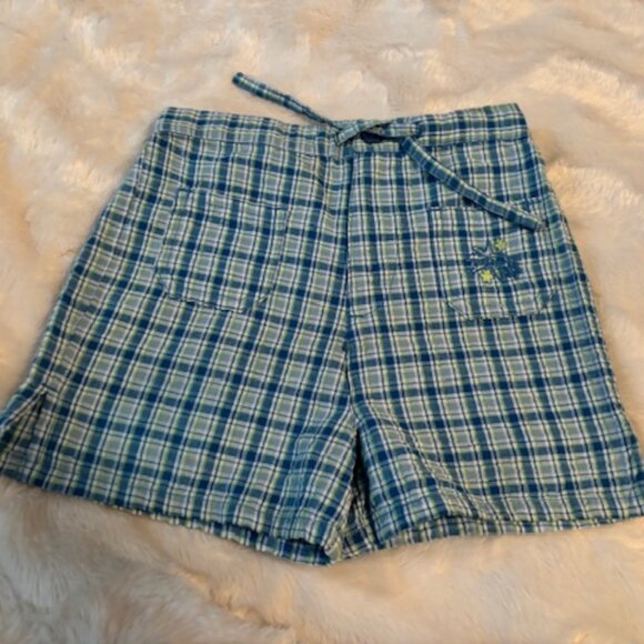 ☀️3/ $25 Girl’s Ragscals Blue Plaid Cotton Shorts Girls Size 5 - Picture 6 of 12